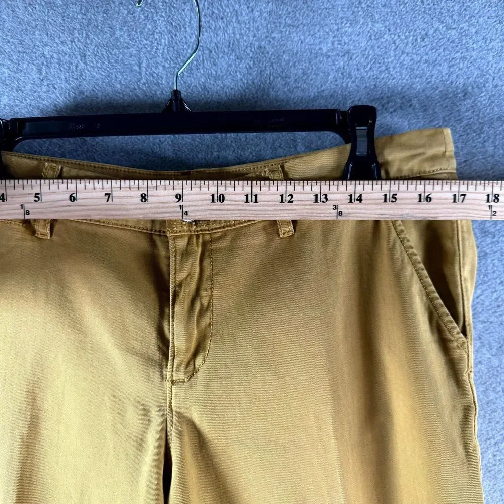Anthropologie Pilcro and The Letterpress Stet Pants Women's 30 Mustard Mid Rise‎
